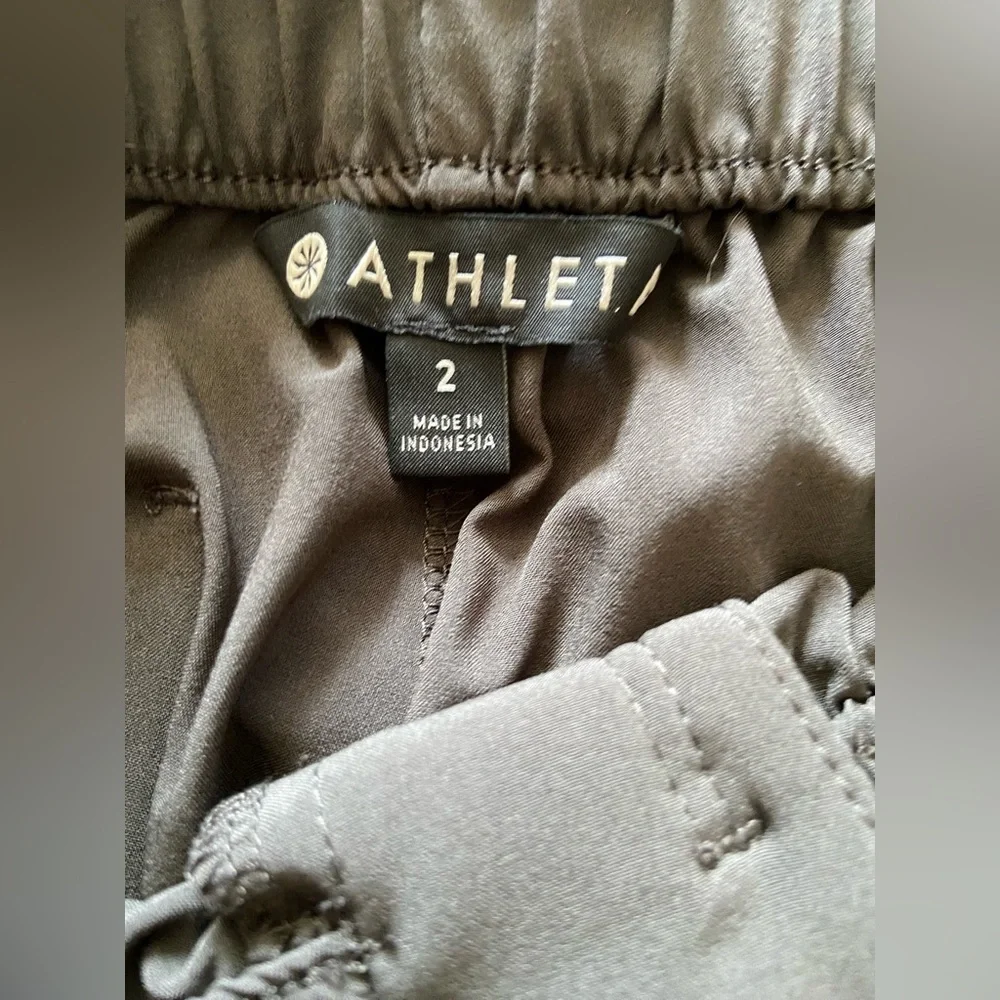 Athleta Women's Size 2 Midtown Ankle Pant Elastic Waist Dark Olive